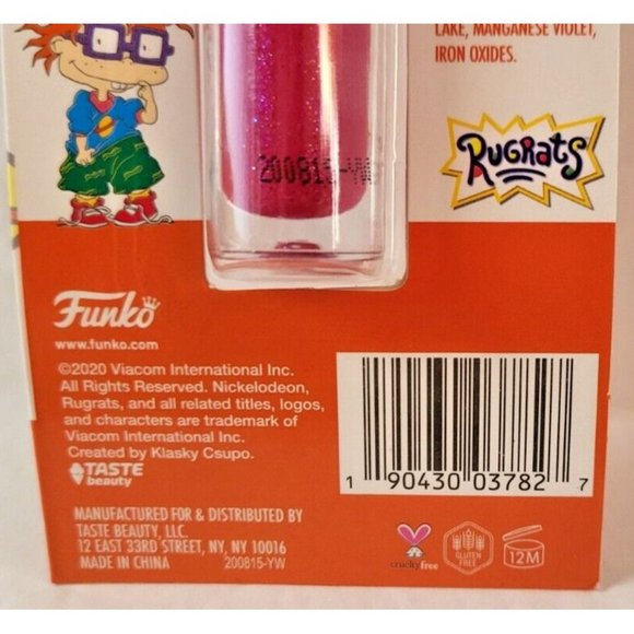 New Chuckie Lip Gloss Pink High Shine Funko Rugrats Limited Edition Make-up - Picture 6 of 6